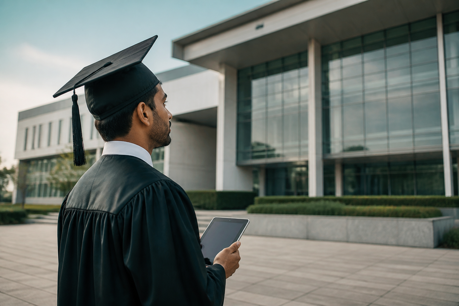 Students and graduates in an academic setting